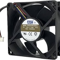 Ventilateur de refroidissement AVC 8032 80x80x32mm 12V 1.0A  Ventilateur de refroidissement AVC 8032 80x80x32mm 12V 1.0A