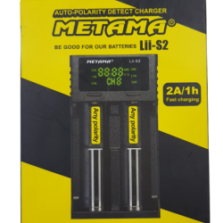 Chargeur De Batterie À Détection Automatique De Polarité Metama Lii-S2 Chargeur De Batterie À Détection Automatique De Polarité Metama Lii-S2