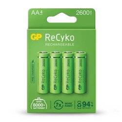 4 piles AA rechargeables ReCyko+ de 2600 mAh 4 piles AA rechargeables ReCyko+ de 2600 mAh