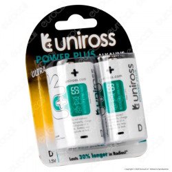 UNIROSS PILE ALCALINE POWER PLUS D / LR20 / TORCIA / MONO 1,5V UNIROSS PILE ALCALINE POWER PLUS D / LR20 / TORCIA / MONO 1,5V