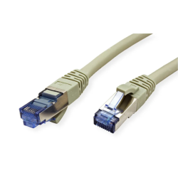 Cordon de Brassage S/FTP VALUE Cat.6A (Classe EA), gris, 0,3 m Cordon de Brassage S/FTP VALUE Cat.6A (Classe EA), gris, 0,3 m