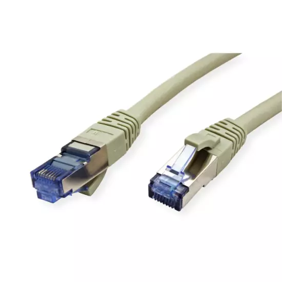Cordon de Brassage S/FTP VALUE Cat.6A (Classe EA), gris, 0,3 m