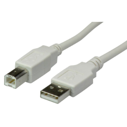 11.99.8841 - Câble, prise USB-A - prise USB-B, 4,5 m, USB 2.0, blanc 11.99.8841 - Câble, prise USB-A - prise USB-B, 4,5 m, USB 2.0, blanc