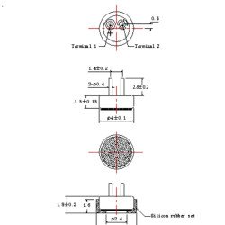 Microphone 4015 4*1.5MM Microphone 4015 4*1.5MM