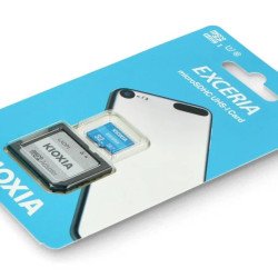 Carte mémoire Kioxia Exceria microSD 32 Go 100 Mo/s M203 UHS-I U1 classe 10 avec adaptateur Carte mémoire Kioxia Exceria microSD 32 Go 100 Mo/s M203 UHS-I U1 classe 10 avec adaptateur