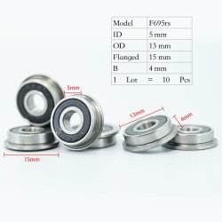 Roulement à bride F695-2RS  5*13*4 mm Roulement à bride F695-2RS  5*13*4 mm