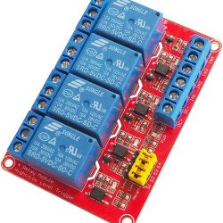 5V 4 Module de relais de canal Déclenchement de haut / bas niveau avec optocoupleur 5V 4 Module de relais de canal Déclenchement de haut / bas niveau avec optocoupleur