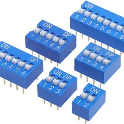 Commutateur DIP bleu 2,54 mm DS-02 Commutateur DIP bleu 2,54 mm DS-02