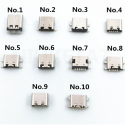 100Pcs 10 types  Kit de connecteur USB Type-C 100Pcs 10 types  Kit de connecteur USB Type-C