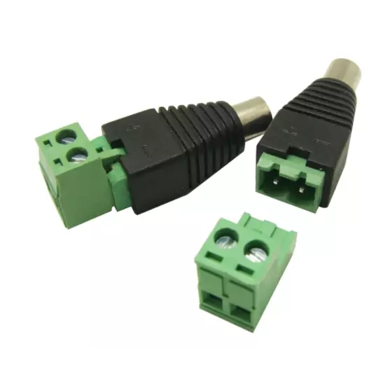 Connecteur 5,5 * 2,5 CC avec borne à vis 2P