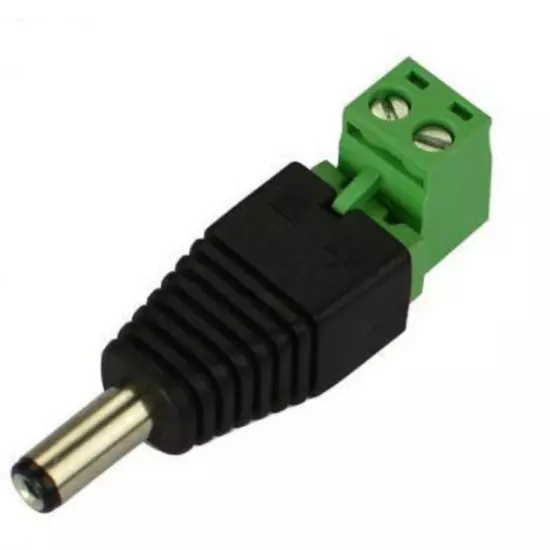 Connecteur 5,5 * 2,5 CC avec borne à vis 2P