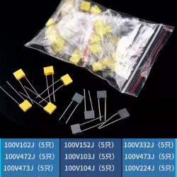 Kit Condensateur de correction 100V 10Values*5pcs=50pcs Kit Condensateur de correction 100V 10Values*5pcs=50pcs