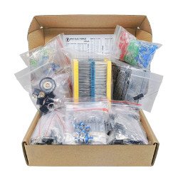 1900Pcs Mega Kit d’assortiment de composants électroniques, condensateurs, résistances, LED, transistors, diodes, 1n270 germanium, prises DC 1900Pcs Mega Kit d’assortiment de composants électroniques, condensateurs, résistances, LED, transistors, diodes, 1n270 germanium, prises DC