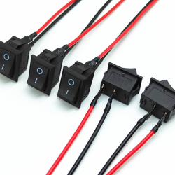 KCD1 Rocker switch 2 Position button switch 15X21mm with Wire KCD1 Rocker switch 2 Position button switch 15X21mm with Wire