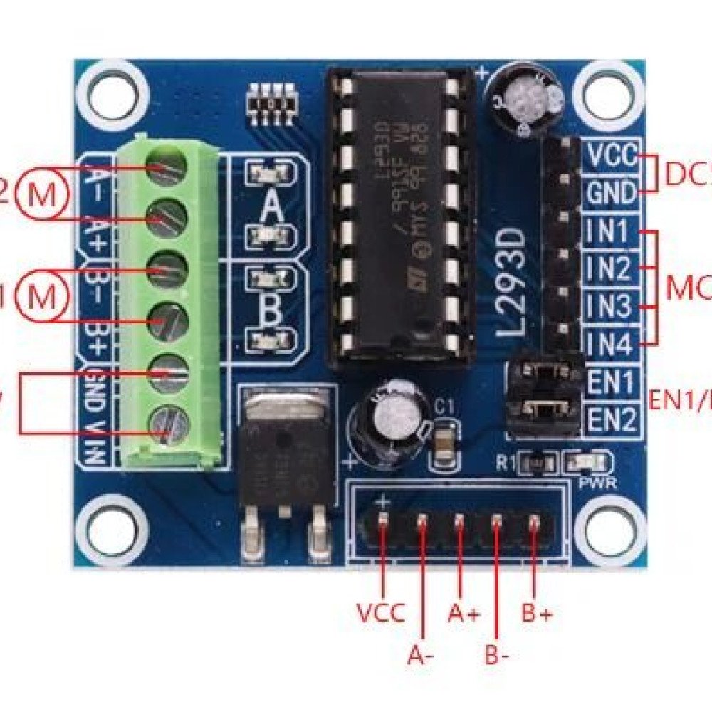 MINI L293D motor control shield
