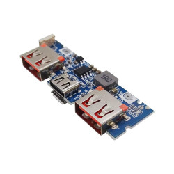 Carte de chargeur de batterie au lithium LED double USB 5V 2.4A Micro/Type-C Carte de chargeur de batterie au lithium LED double USB 5V 2.4A Micro/Type-C