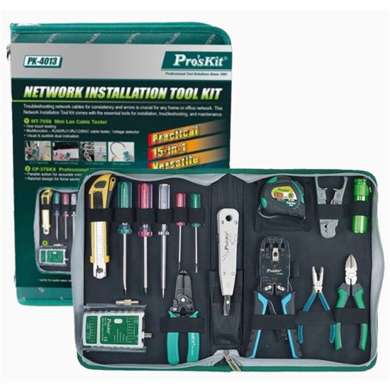 Proskit PK-4013 Kit d’outils d’installation réseau Proskit PK-4013 Kit d’outils d’installation réseau