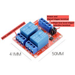Module relais 2 canal avec optocoupleur 12V Module relais 2 canal avec optocoupleur 12V
