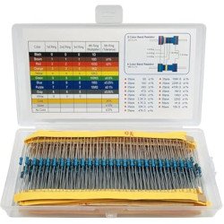 Assortiment de 30 valeurs à 1% de kit de résistance,10 Ohm-1M Ohm (paquet de 600PCS) Assortiment de 30 valeurs à 1% de kit de résistance,10 Ohm-1M Ohm (paquet de 600PCS)