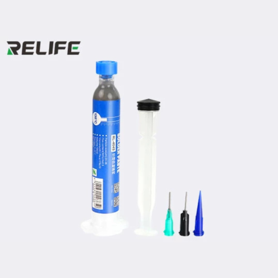 Pâte à souder sans plomb RELIFE RL-404S – Température de fusion 138 °C Pâte à souder sans plomb RELIFE RL-404S – Température de fusion 138 °C