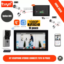 Sonnette videophone Tuya avec moniteur 7Inch intelligent et contrôle d'accès aux portes avec option NVR  KW06-AHD7-2C Silver Sonnette videophone Tuya avec moniteur 7Inch intelligent et contrôle d'accès aux portes avec option NVR  KW06-AHD7-2C Silver
