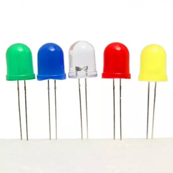 10mm LED  Rouge, Vert, Jaune, Blue, Blanc 