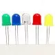 10mm LED  Rouge, Vert, Jaune, Blue, Blanc 
