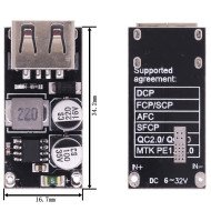 Module de Charge USB MH-KC24 avec Support QC2.0/QC3.0