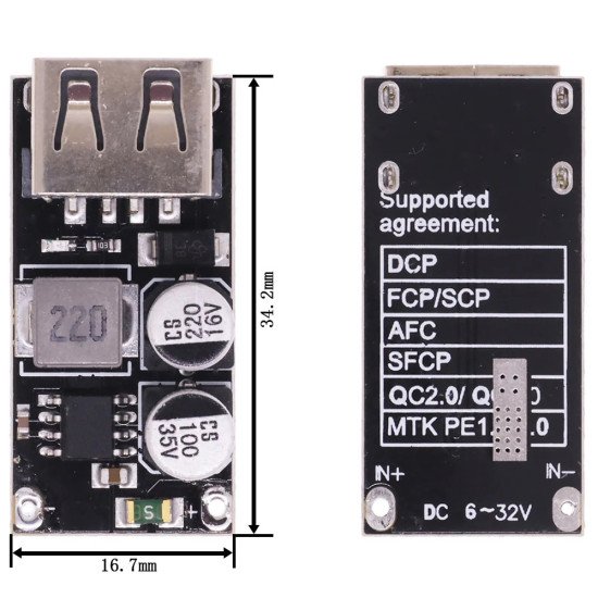 Module de Charge USB MH-KC24 avec Support QC2.0/QC3.0 Module de Charge USB MH-KC24 avec Support QC2.0/QC3.0