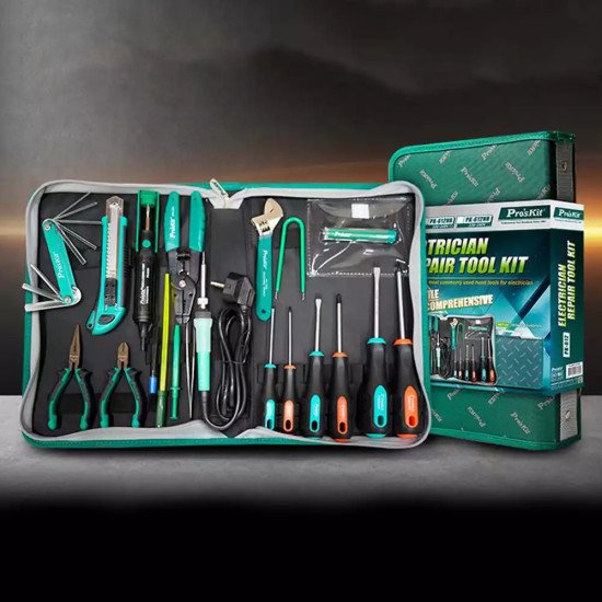 Kit d'outils universels de réparation électrique Pro'skit PK-612NB 220 V