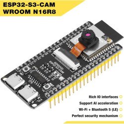 Carte de développement ESP32-S3-CAM WROOM N16R8 AI IoT Carte de développement ESP32-S3-CAM WROOM N16R8 AI IoT