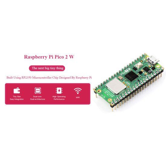 Raspberry Pi Pico 2 W Pré-soudé