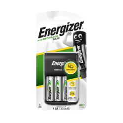 Energizer Recharge Base – 4 piles rechargeables AA (1300 mAh) Energizer Recharge Base – 4 piles rechargeables AA (1300 mAh)