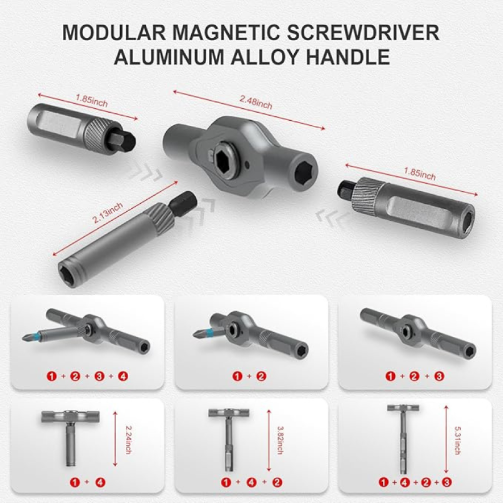 43-PIECE PRECISION SCREWDRIVER BIT SET WITH MAGNETIC BIT HOLDER