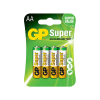 Piles alcalines GP Super AAA*4 Pcs