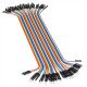 Male-Female Jumper Wires - 40 x 200mm (7.87") 