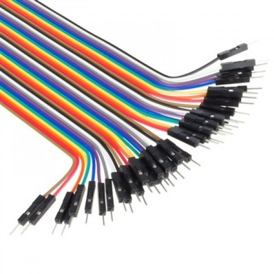 Male-Female Jumper Wires - 40 x 200mm (7.87") 
