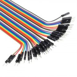 Male-Male Jumper Wires - 40 x 200mm (7.8in)  Male-Male Jumper Wires - 40 x 200mm (7.8in)