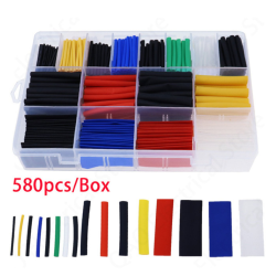 580pcs/ lot ensemble de tubes thermorétractables  580pcs/ lot ensemble de tubes thermorétractables